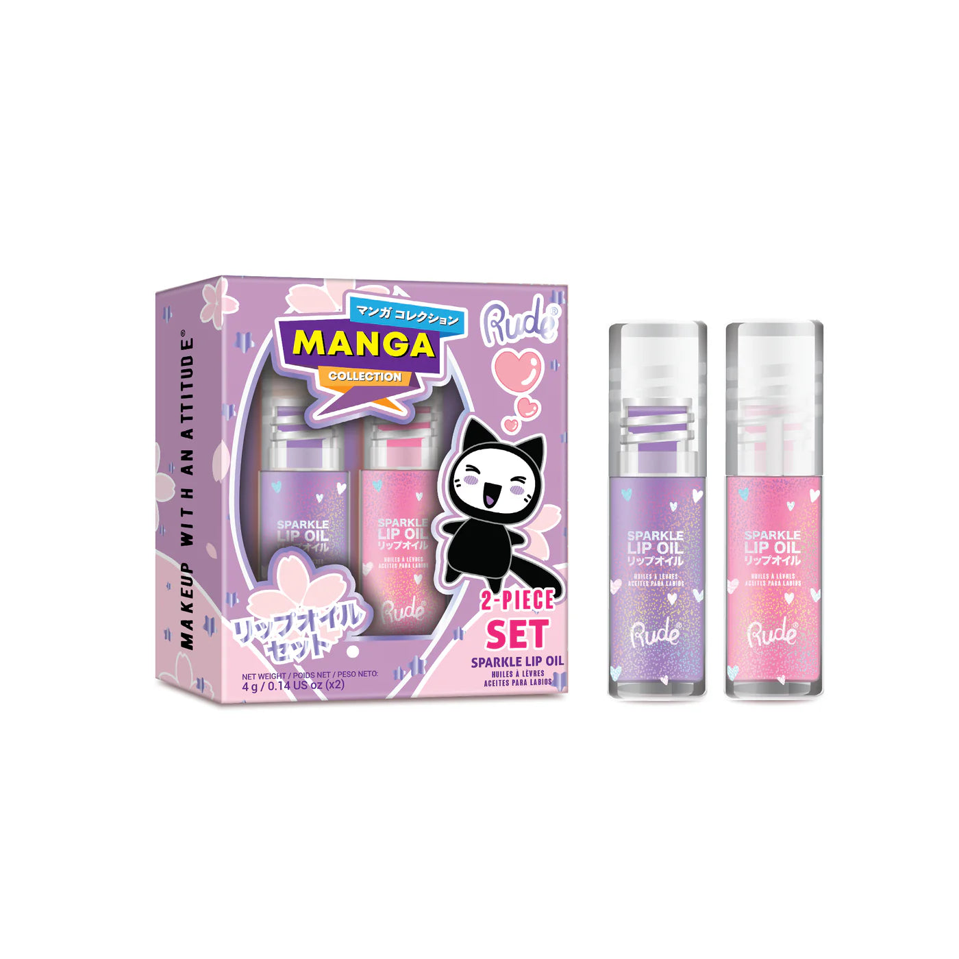 Manga Collection Sparkle Lip Oil Rude Cosmetics