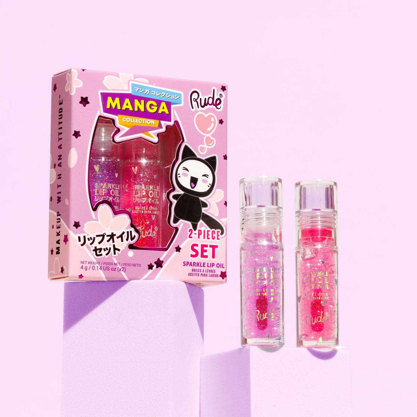 Manga Collection Sparkle Lip Oil Rude Cosmetics
