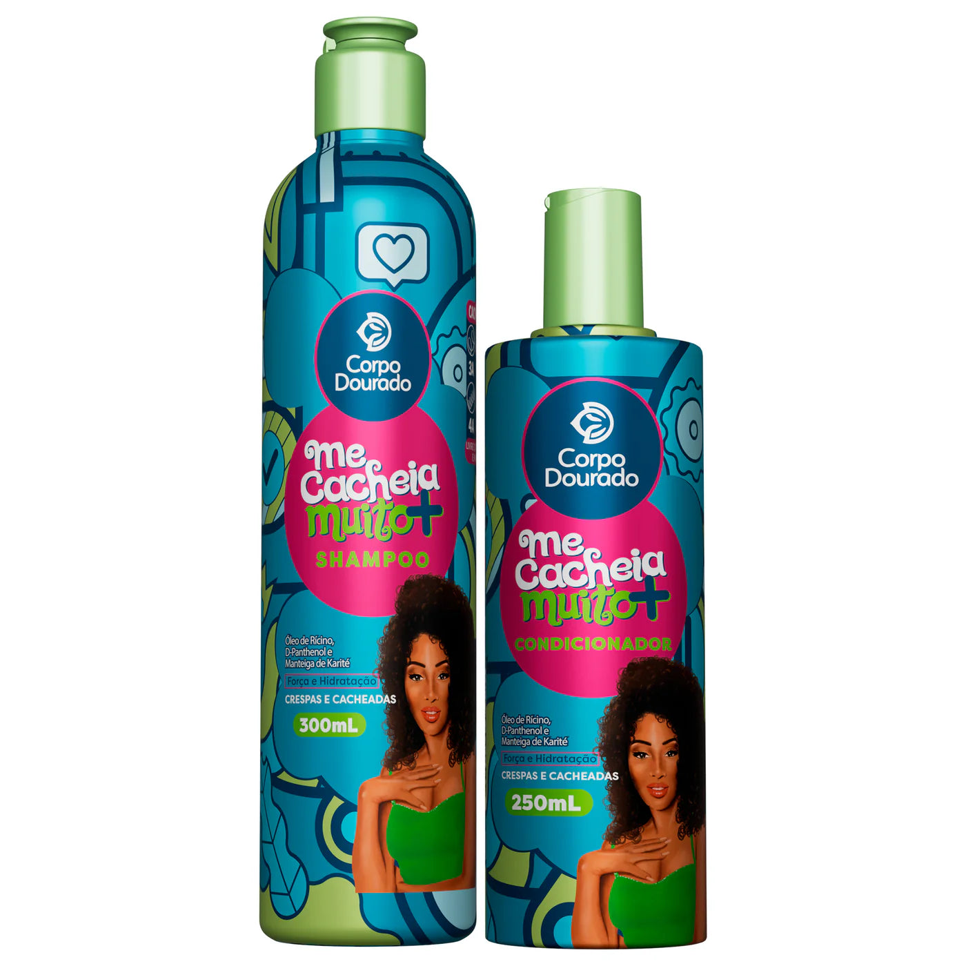 Corpo Dourado -Shampoo + Acondicionador Rizos Poderosos