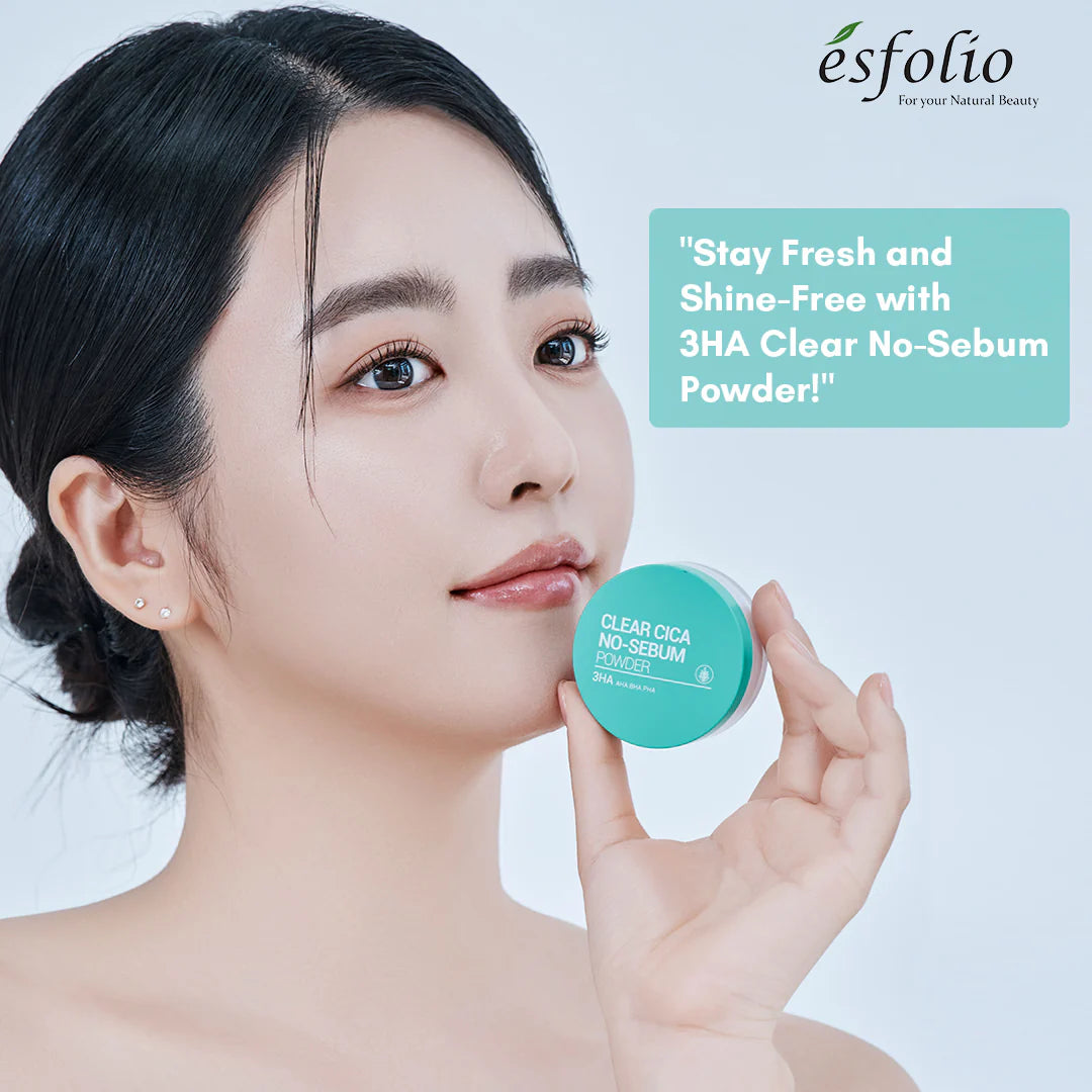 Polvo 3HA Clear Cica No-Sebum Esfolio