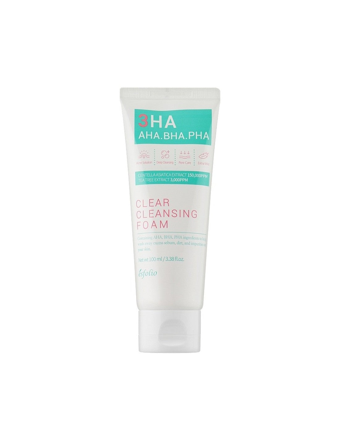 Limpiador Facial 3HA Clear Cica -Esfolio Cosmetics