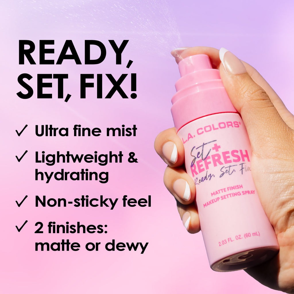 Fijador Matte Set + Refresh -L.A Colors