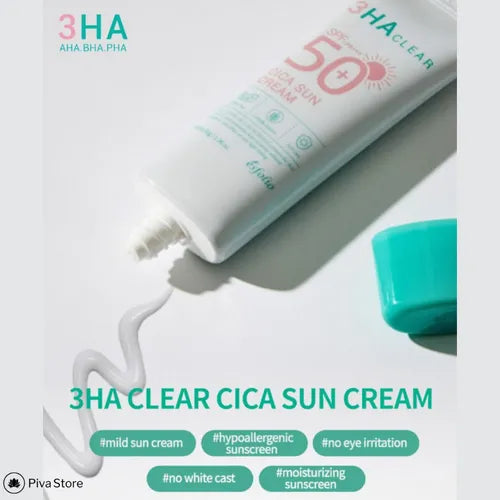 Crema 3HA Clear Cica Sun -Esfolio