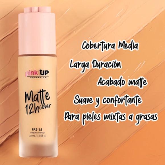 Base Matte Cover 12H Pink Up - LIGHT