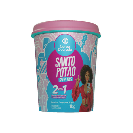 Corpo Dourado -Crema 2 en 1 Rizos 1KG
