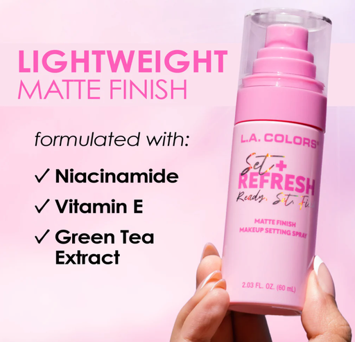 Fijador Matte Set + Refresh -L.A Colors